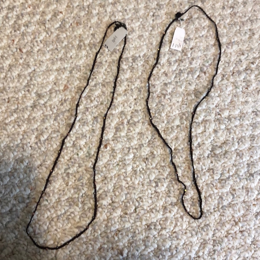 J.Jill Metallic Bead Necklace/Wrap Bracelet